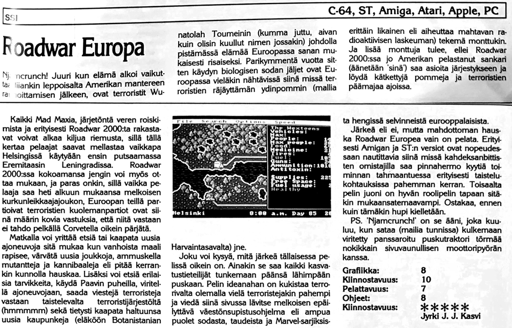 Roadwar Europa